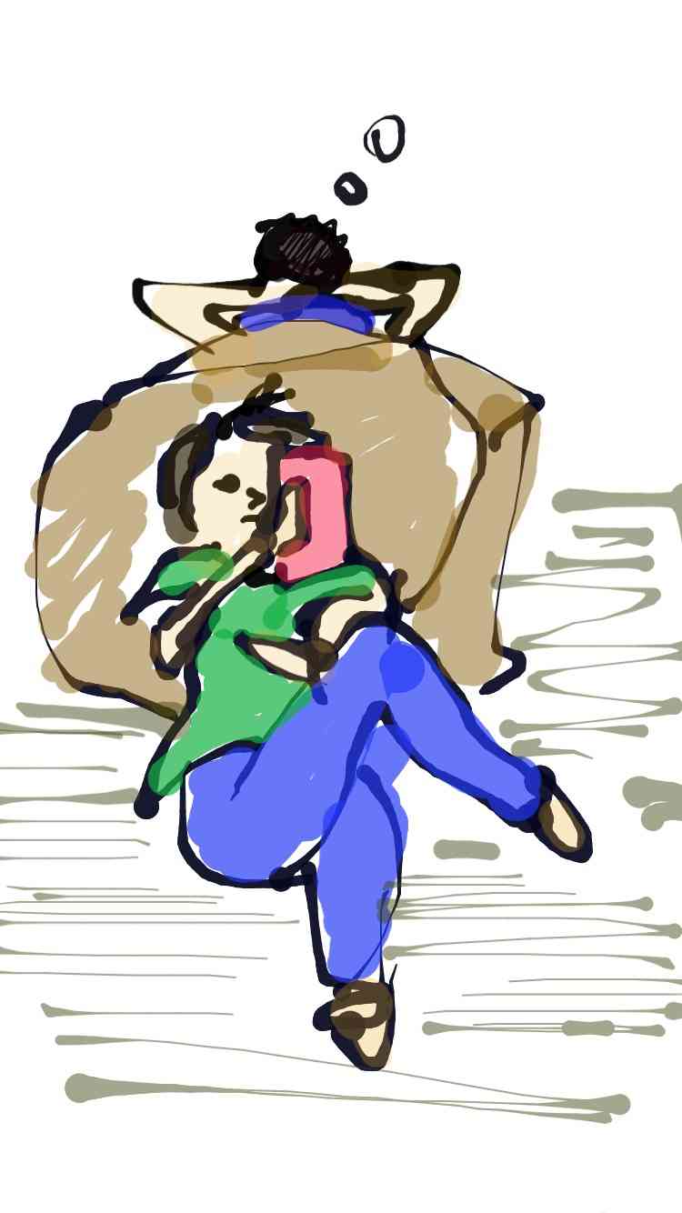 【お絵かき】いまの格好を描いてみるトピ！