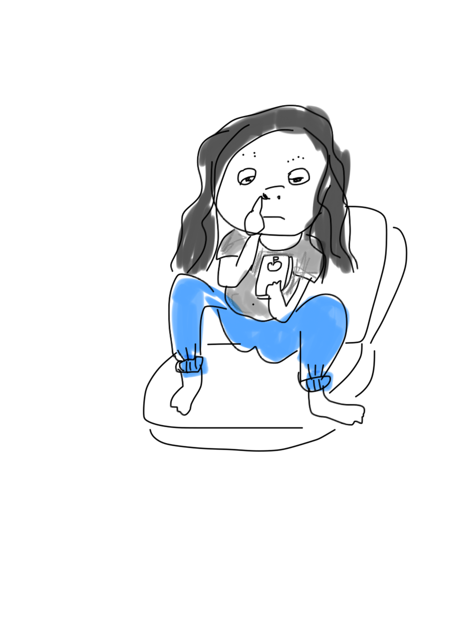 【お絵かき】いまの格好を描いてみるトピ!