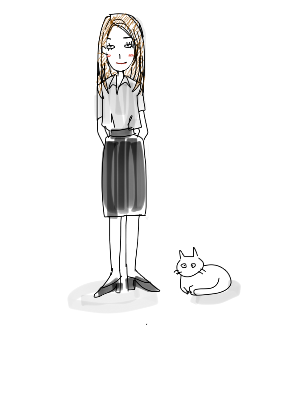 【お絵かき】いまの格好を描いてみるトピ!