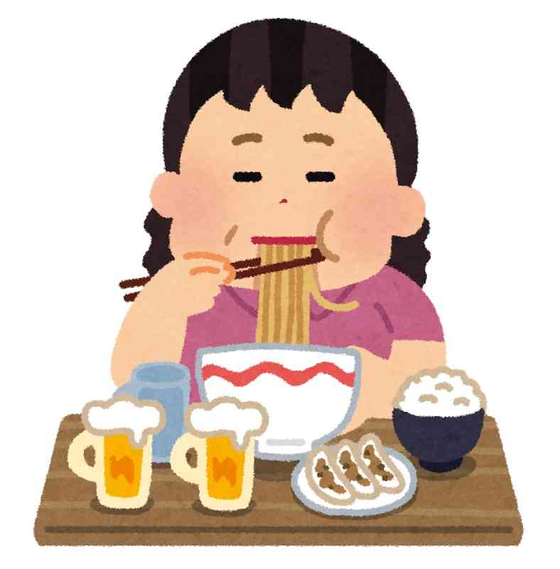 夜だけ食欲すごい人！