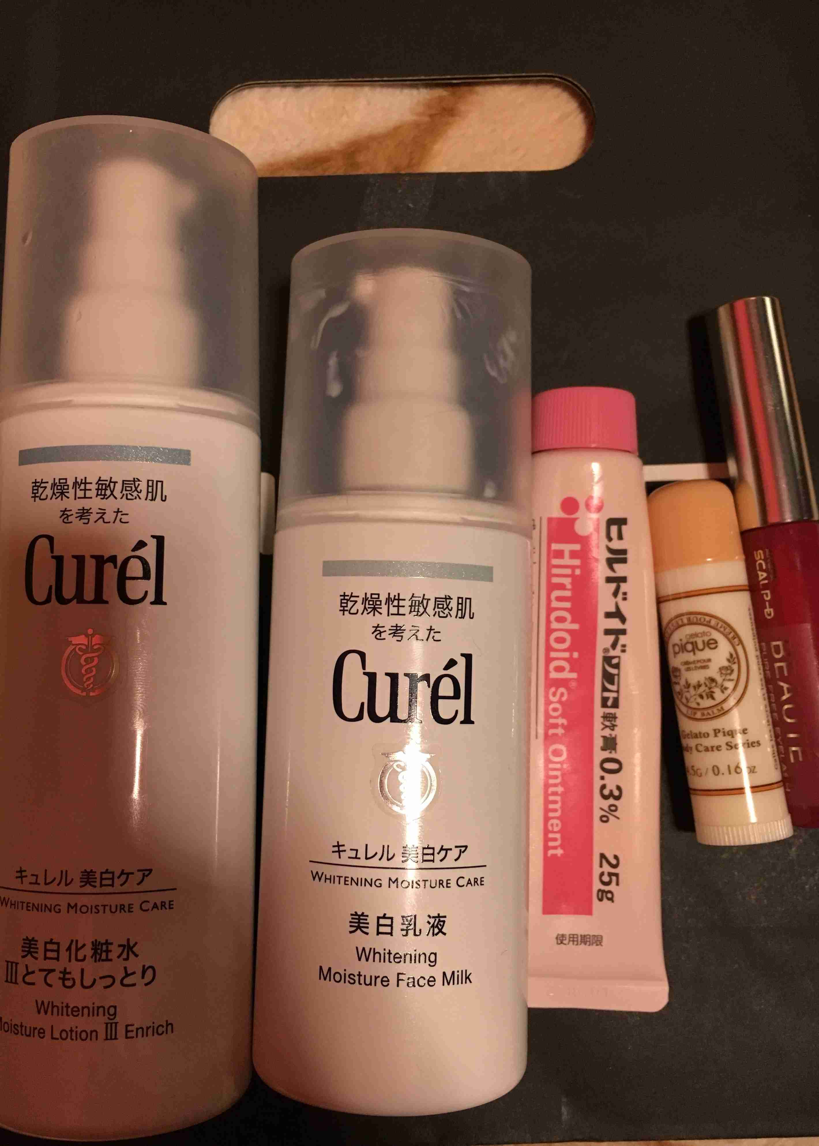 スキンケア用品のレギュラーを見せてください！