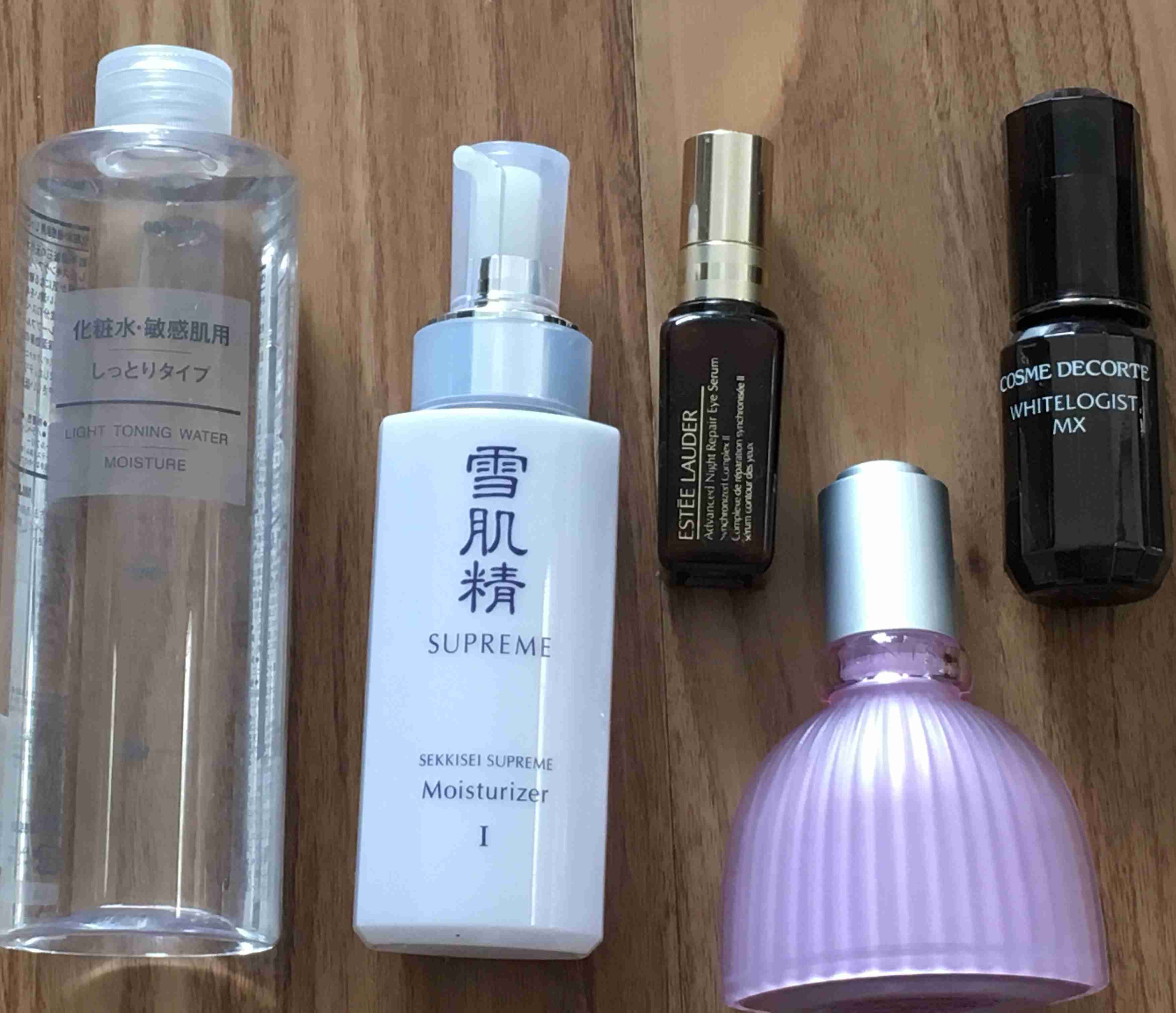 スキンケア用品のレギュラーを見せてください！