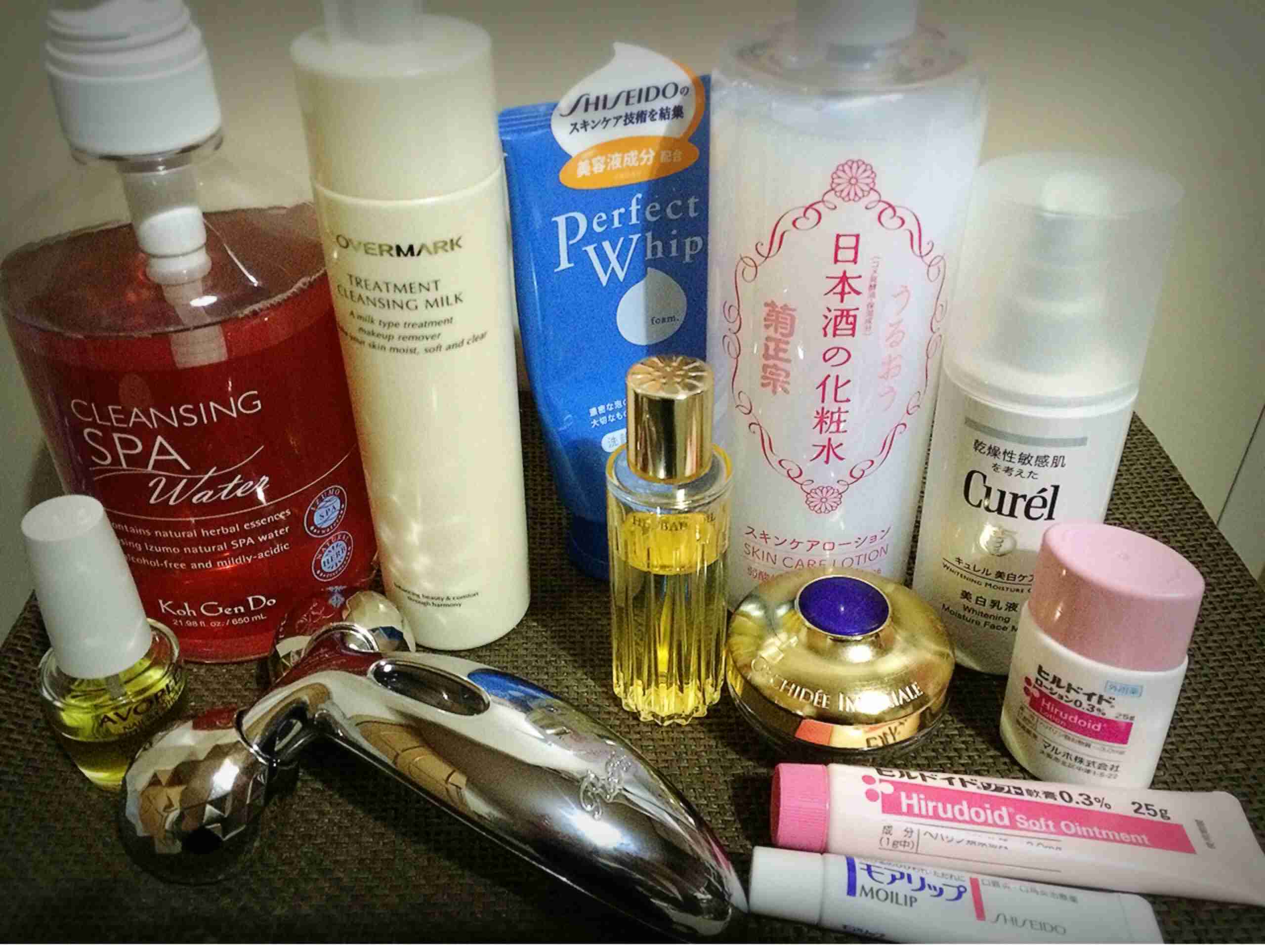 スキンケア用品のレギュラーを見せてください！