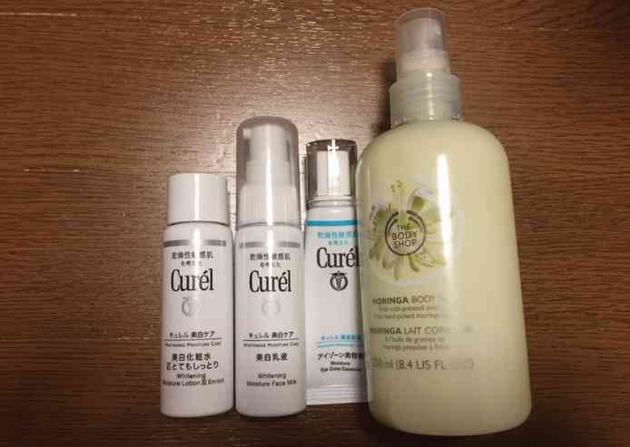 スキンケア用品のレギュラーを見せてください！