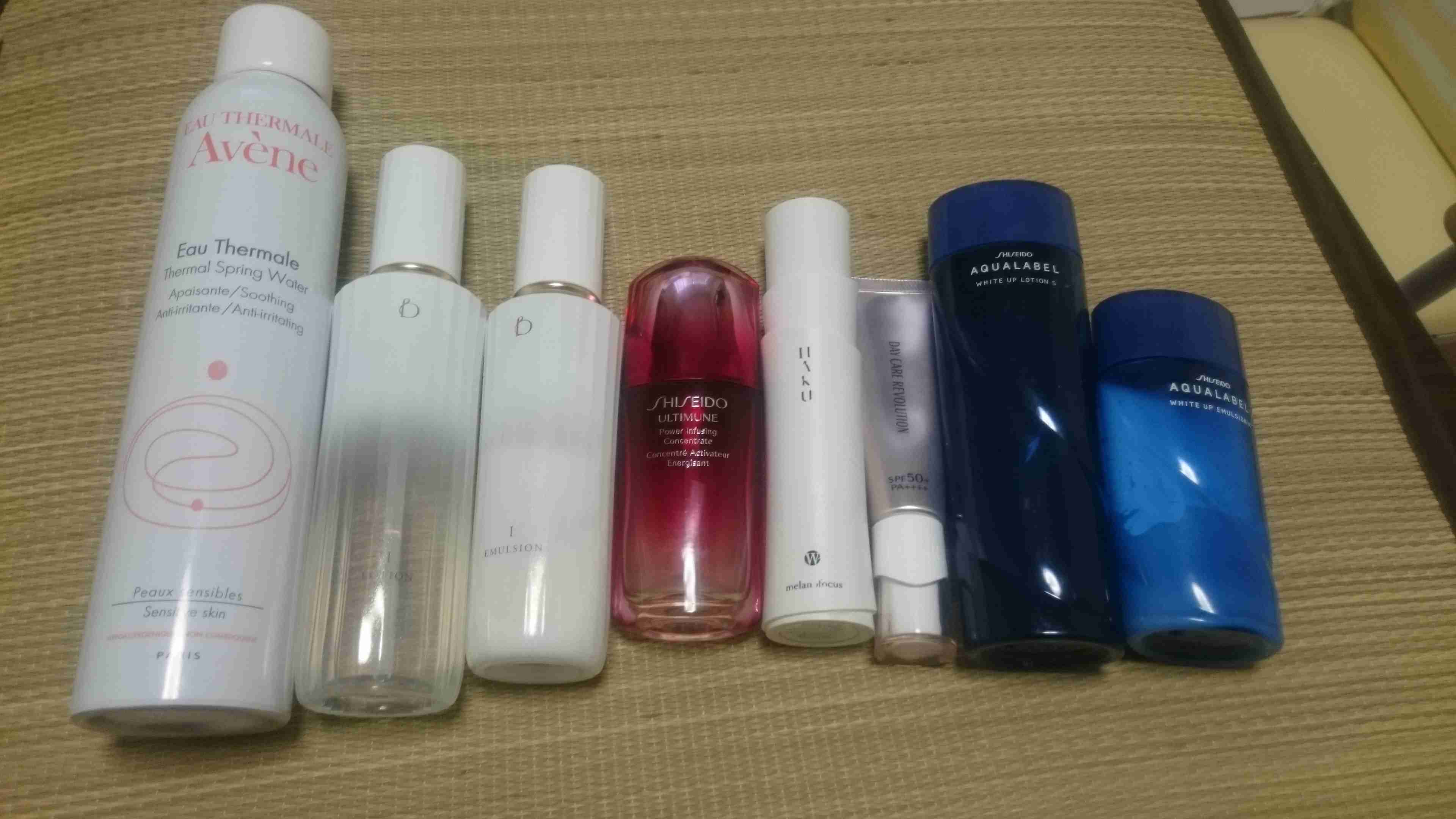 スキンケア用品のレギュラーを見せてください！