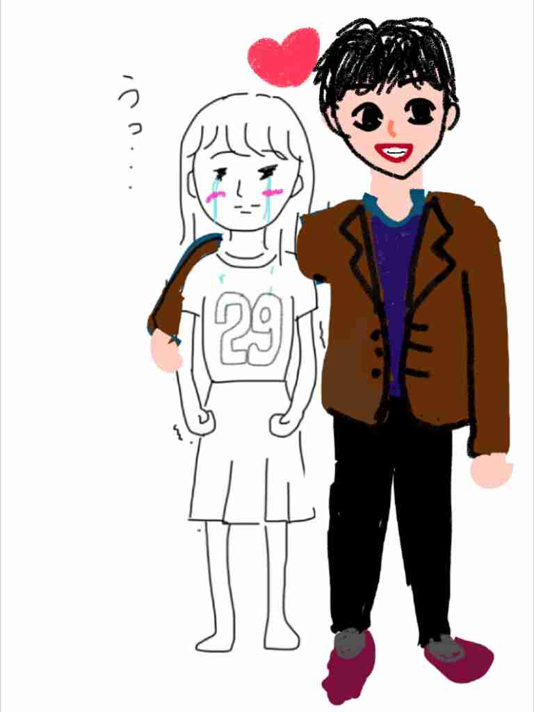 私の横に彼氏を描いて下さい…!