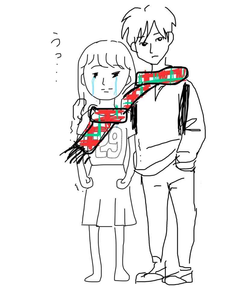 私の横に彼氏を描いて下さい…!