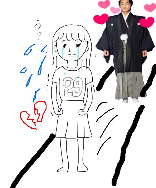 私の横に彼氏を描いて下さい…!