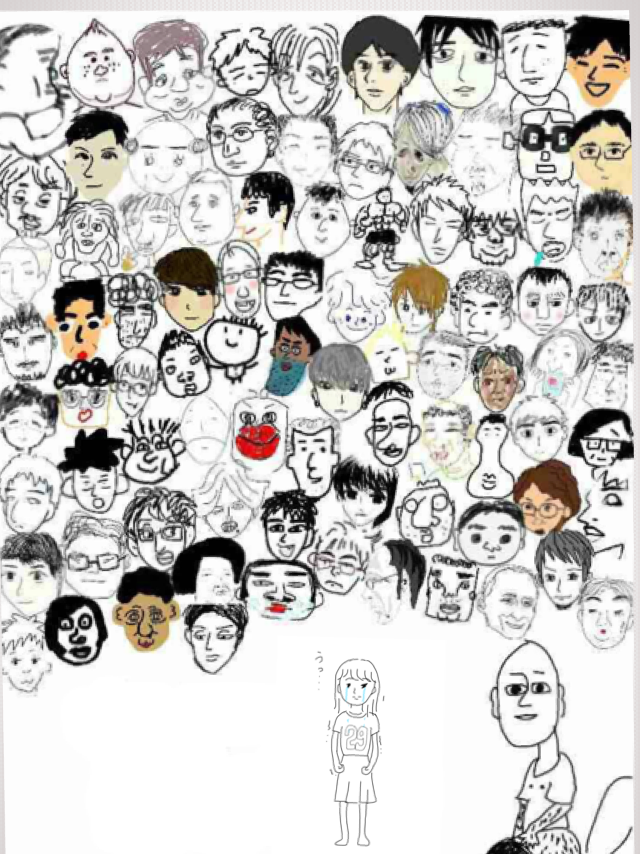 私の横に彼氏を描いて下さい…!