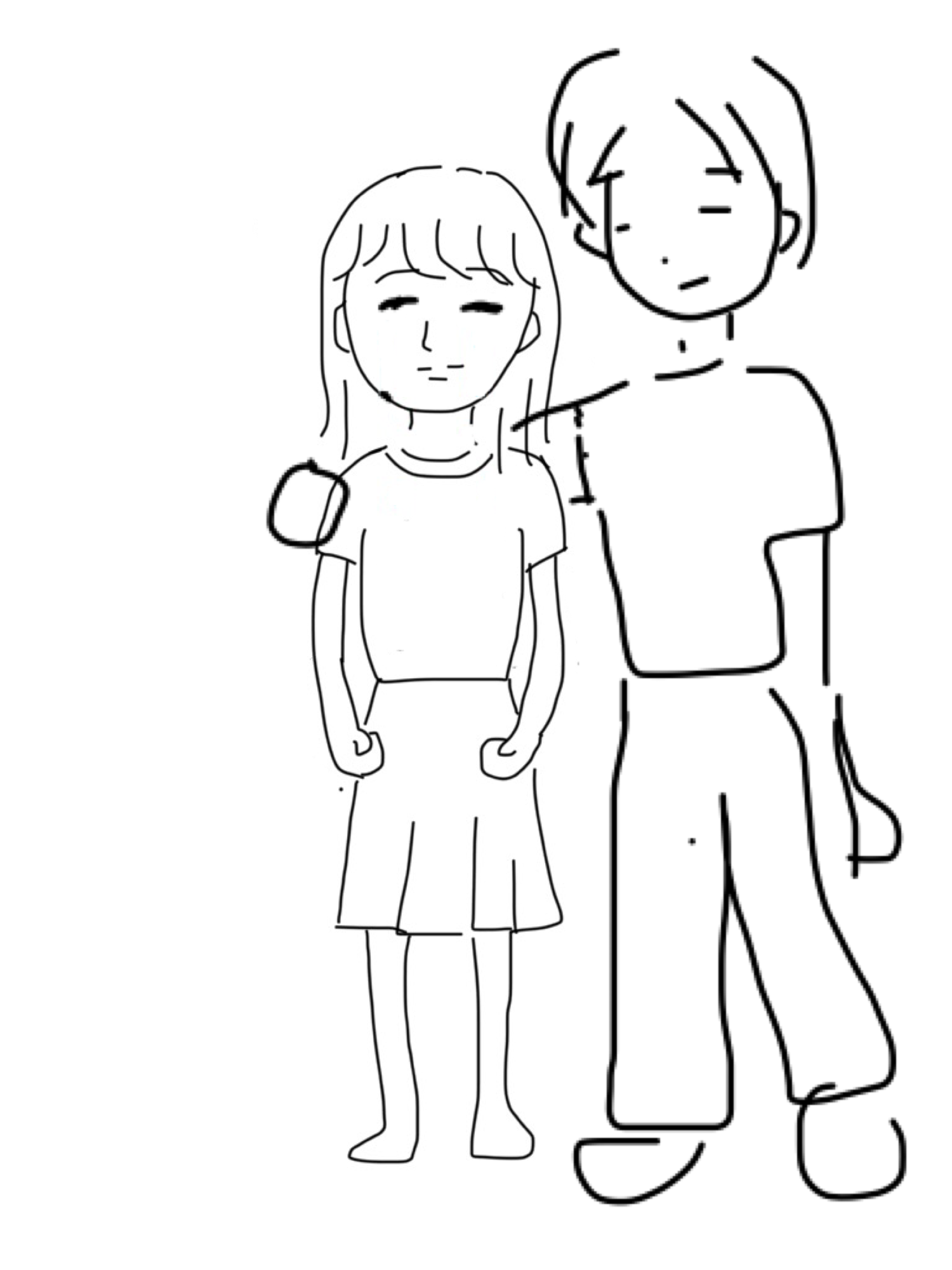 私の横に彼氏を描いて下さい…!