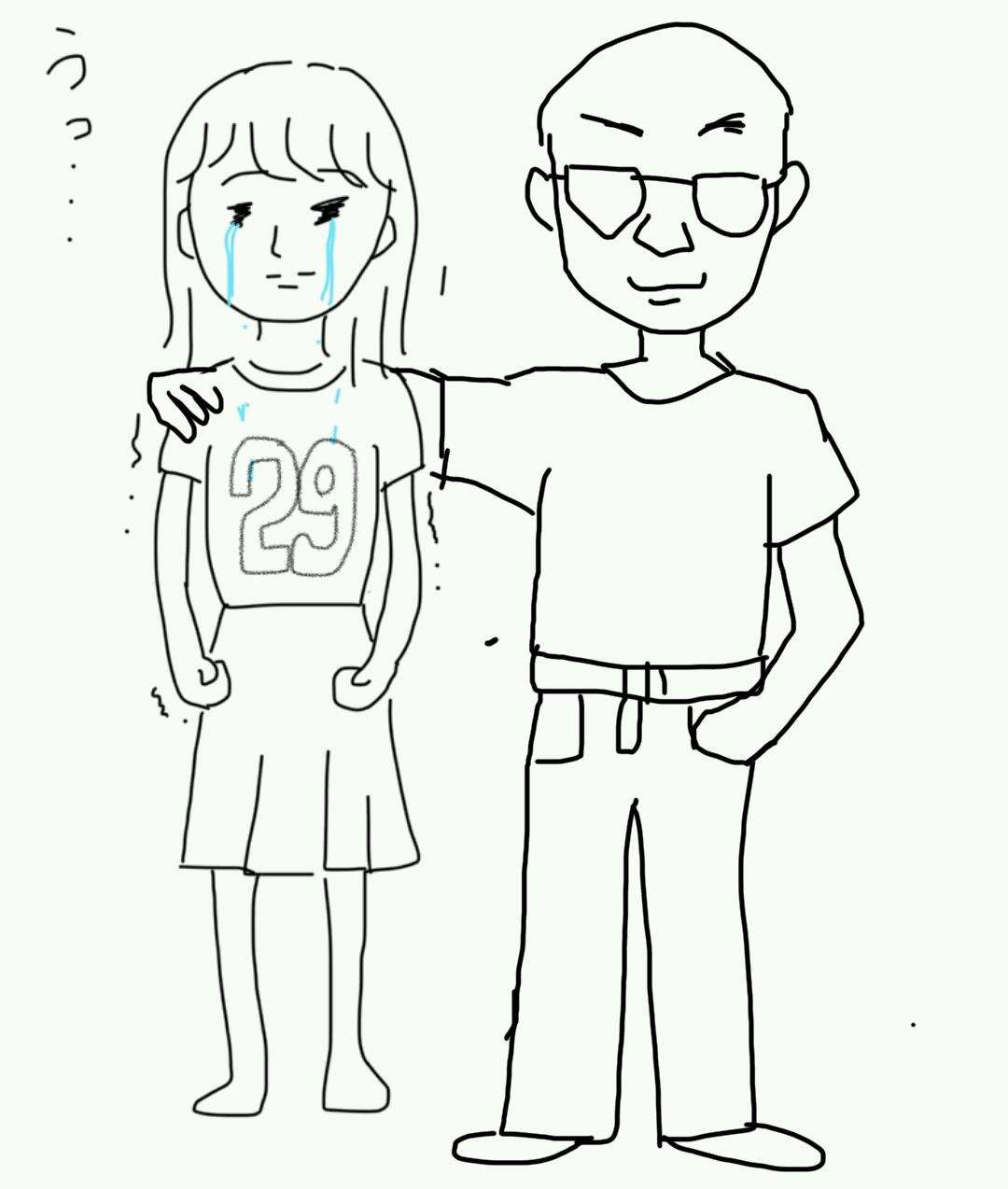 私の横に彼氏を描いて下さい…!