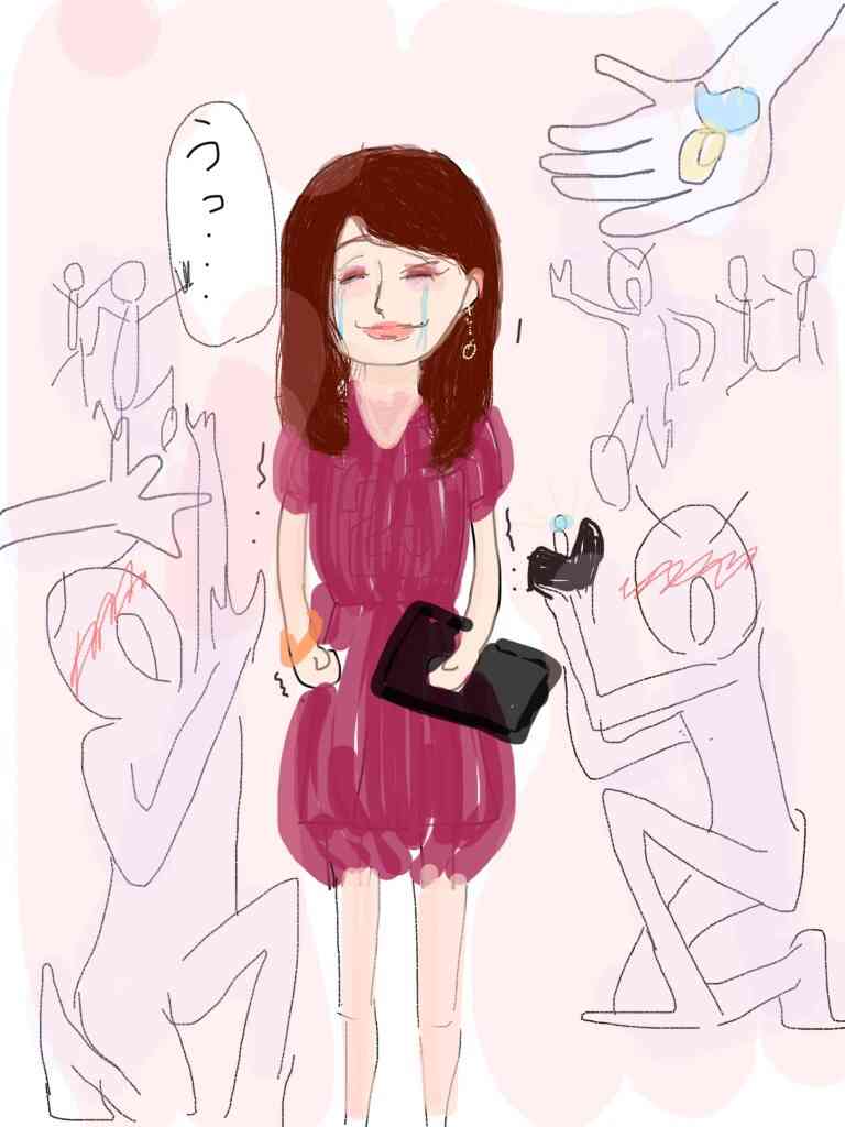 私の横に彼氏を描いて下さい…!