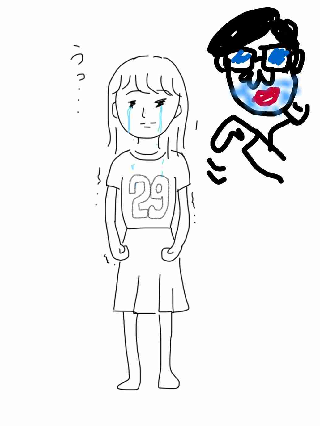 私の横に彼氏を描いて下さい…!
