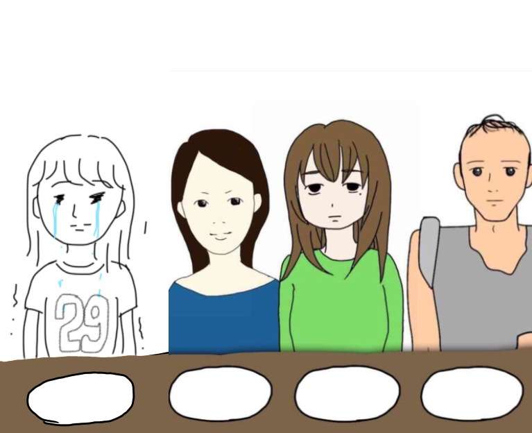 私の横に彼氏を描いて下さい…!