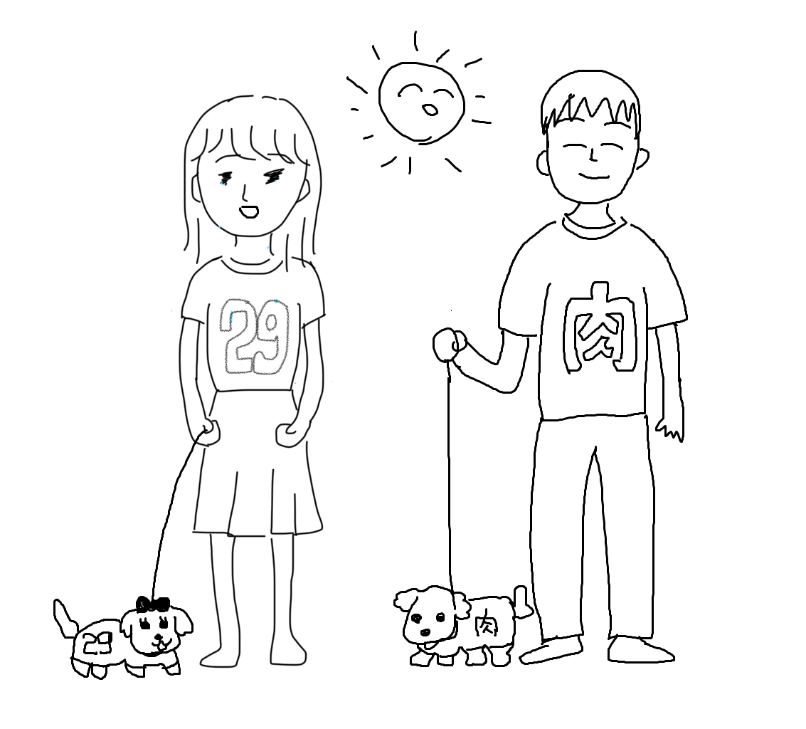 私の横に彼氏を描いて下さい…!