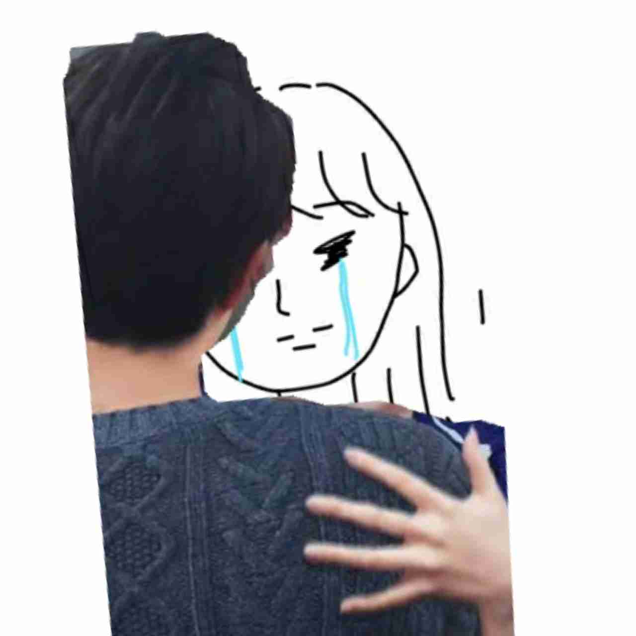 私の横に彼氏を描いて下さい…!