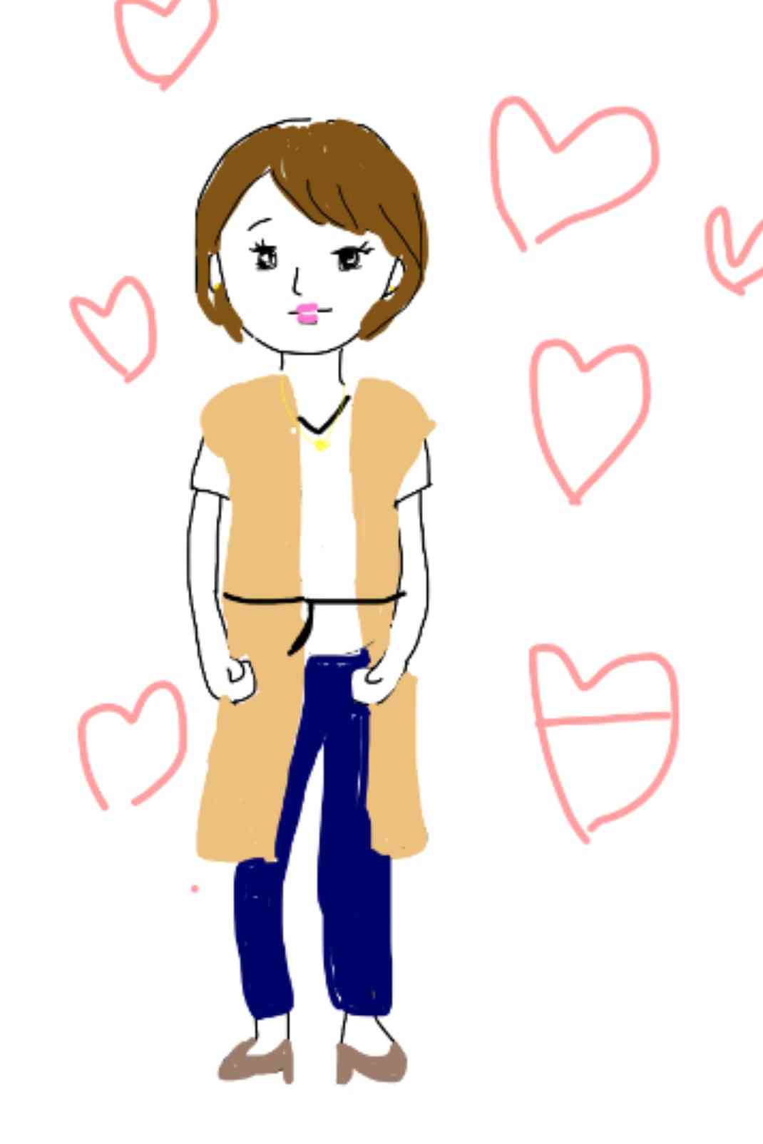 私の横に彼氏を描いて下さい…!