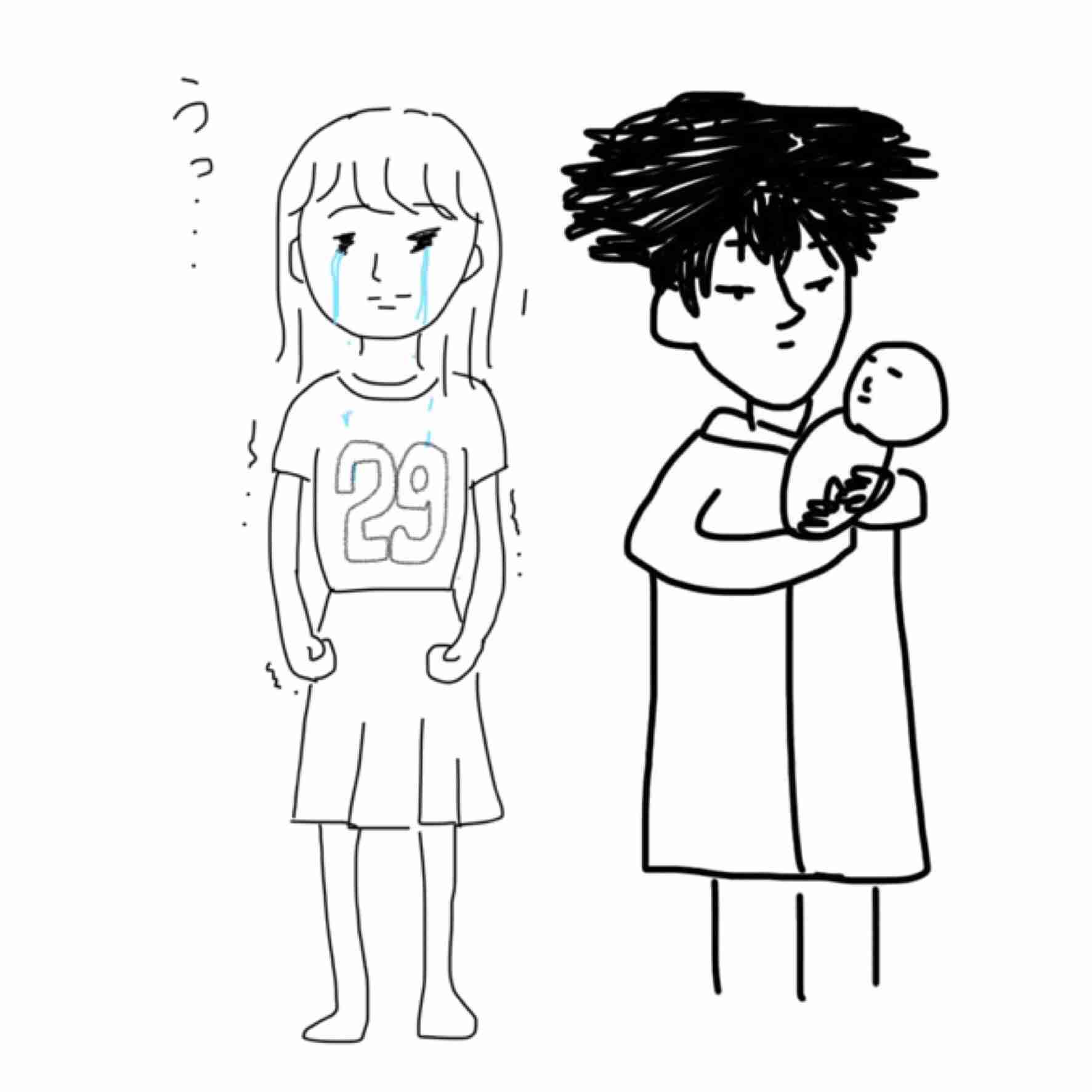 私の横に彼氏を描いて下さい…!