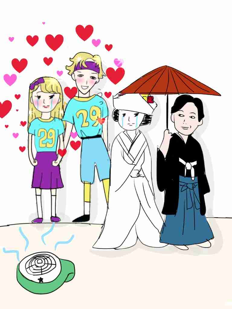 私の横に彼氏を描いて下さい…!
