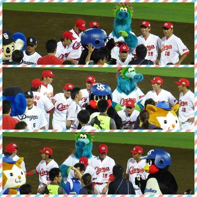 野球選手と球団マスコットの画像を貼っていくトピ