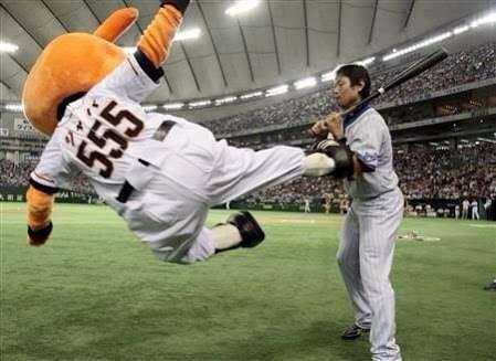 野球選手と球団マスコットの画像を貼っていくトピ
