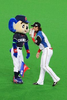 野球選手と球団マスコットの画像を貼っていくトピ