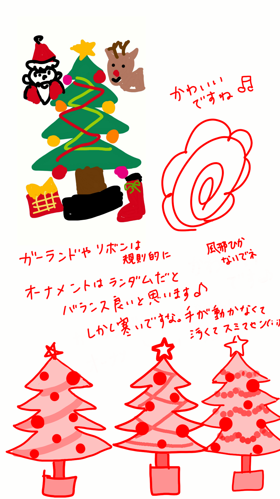 絵の上手い人に自分の絵に赤ペンいれて指導してもらうトピ     