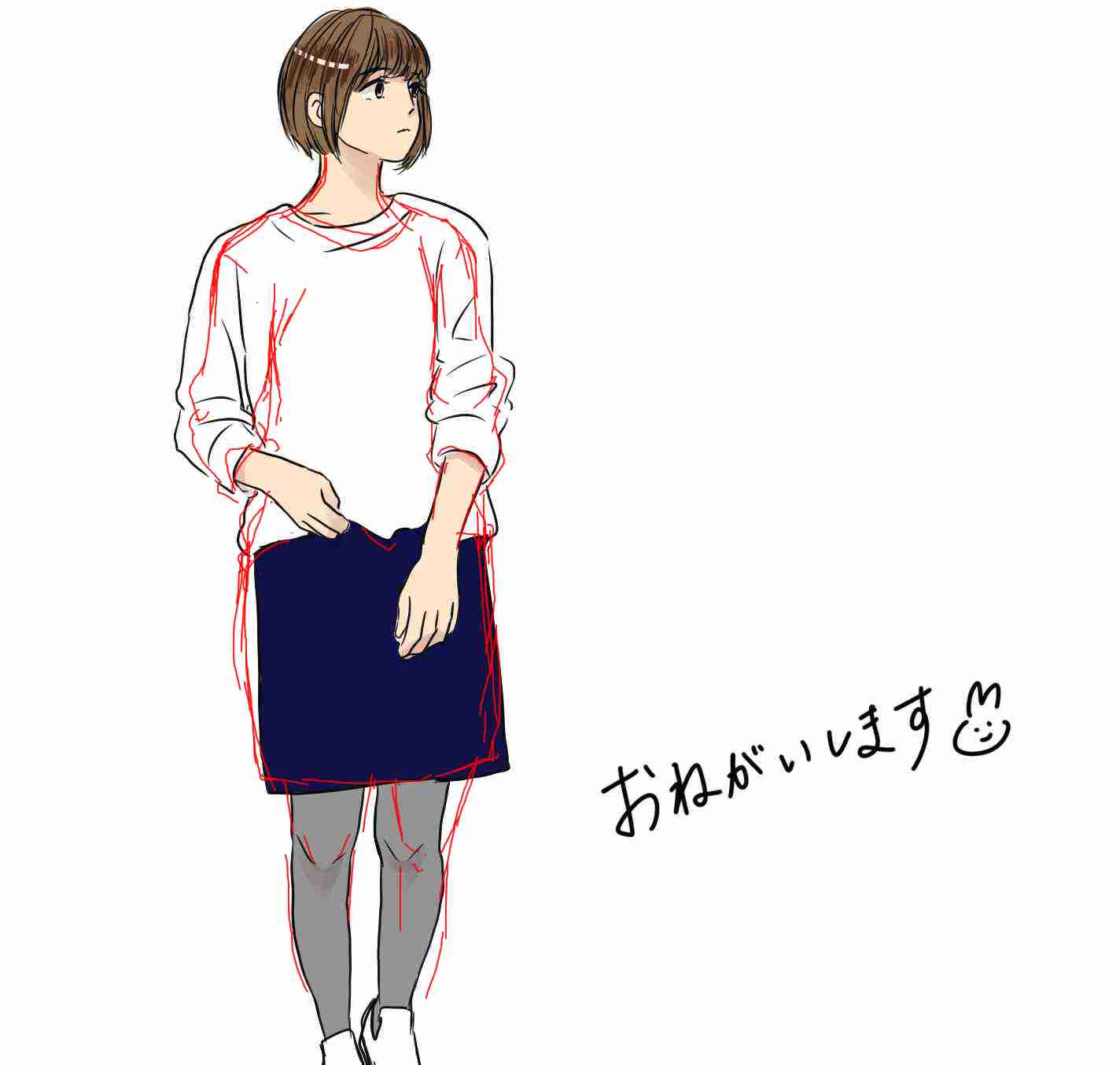 絵の上手い人に自分の絵に赤ペンいれて指導してもらうトピ     