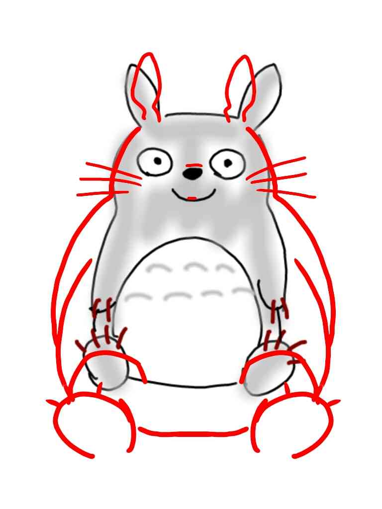 絵の上手い人に自分の絵に赤ペンいれて指導してもらうトピ     