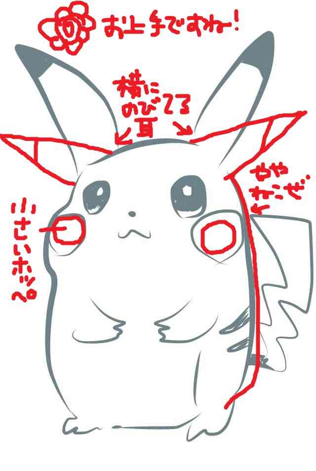 絵の上手い人に自分の絵に赤ペンいれて指導してもらうトピ     