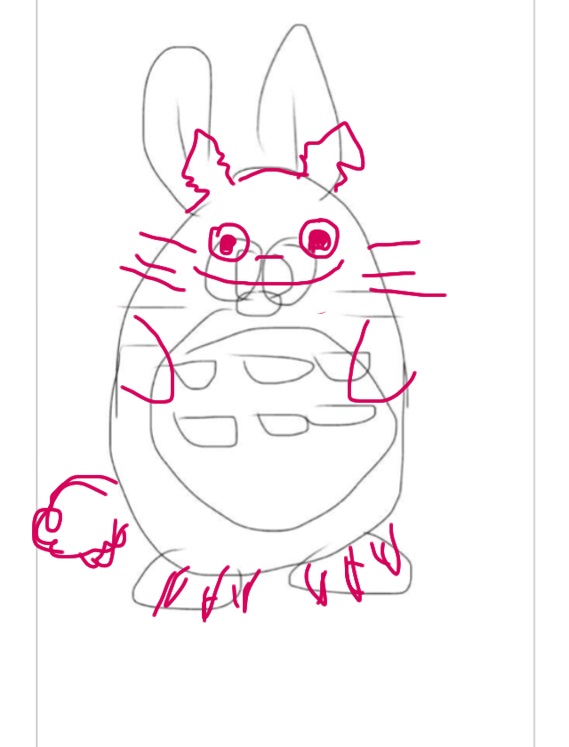 絵の上手い人に自分の絵に赤ペンいれて指導してもらうトピ     