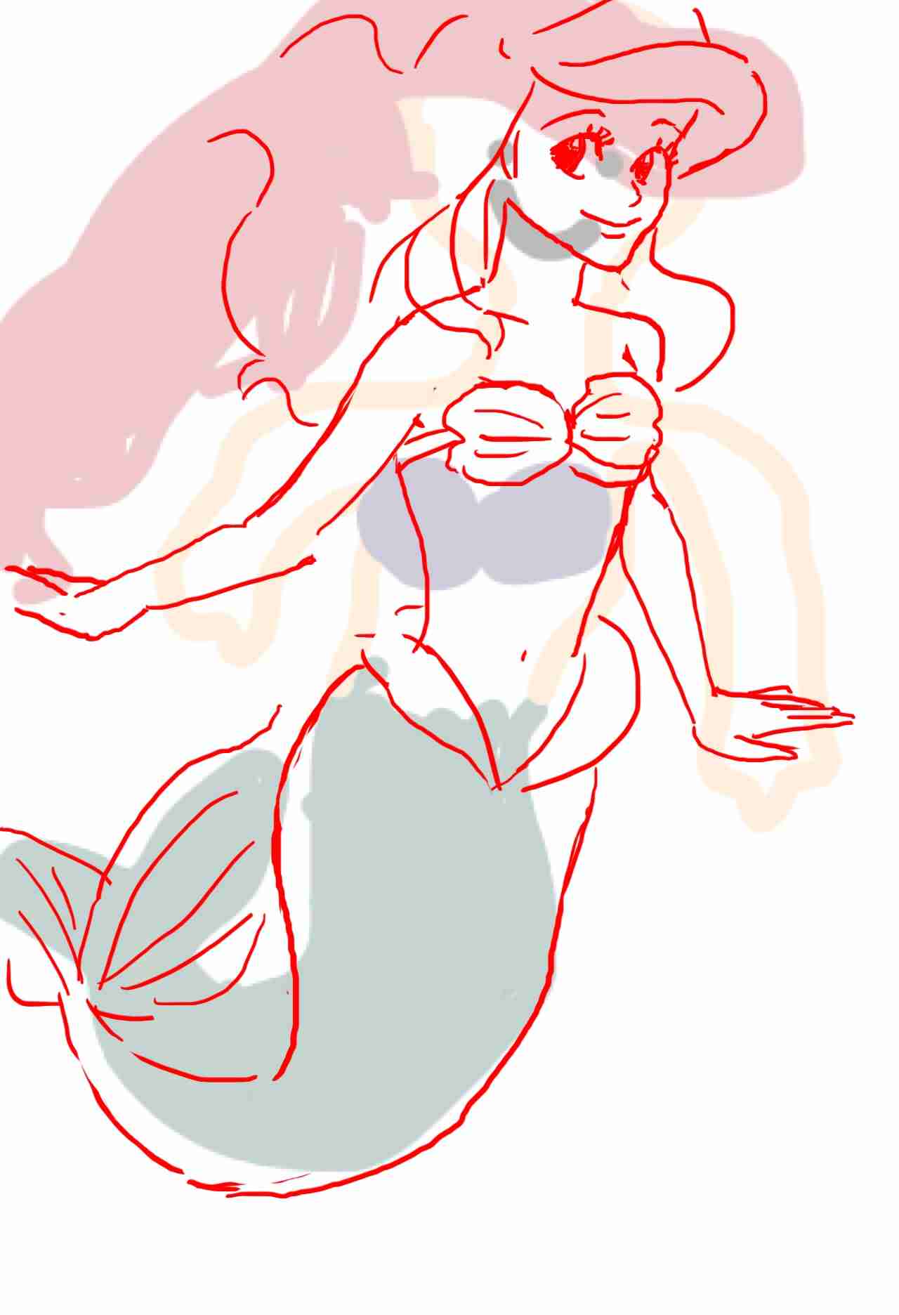 絵の上手い人に自分の絵に赤ペンいれて指導してもらうトピ     