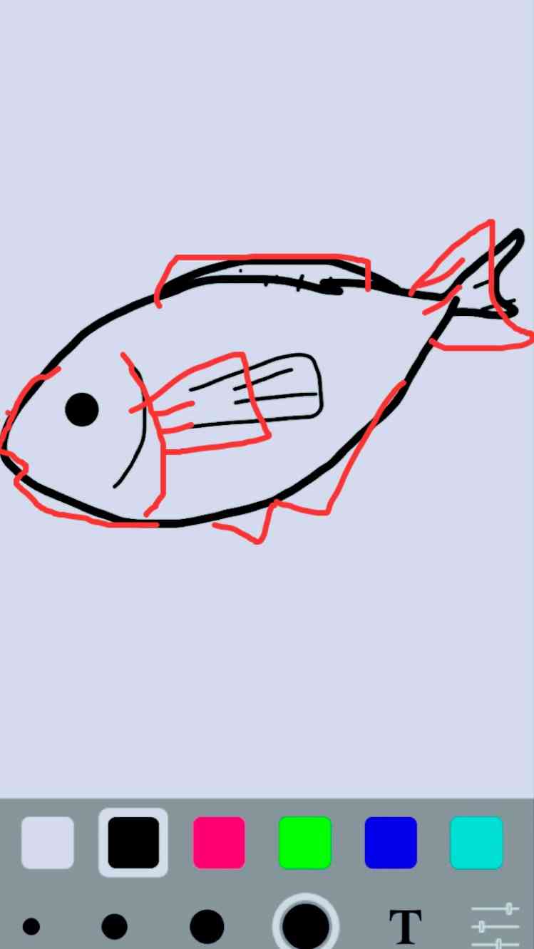 絵の上手い人に自分の絵に赤ペンいれて指導してもらうトピ     