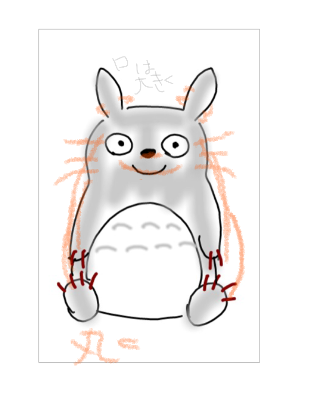 絵の上手い人に自分の絵に赤ペンいれて指導してもらうトピ     