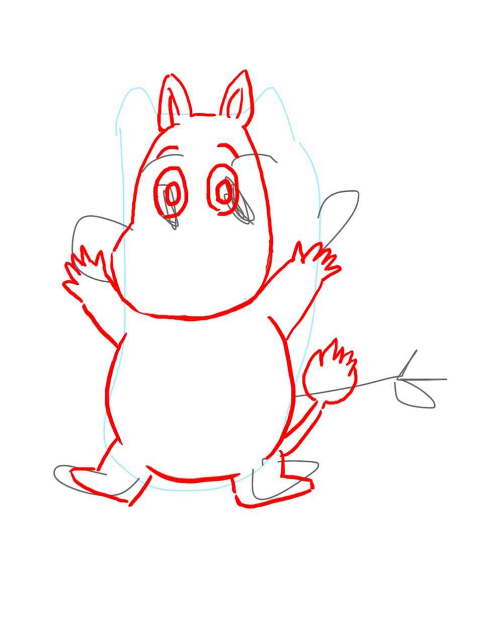 絵の上手い人に自分の絵に赤ペンいれて指導してもらうトピ     