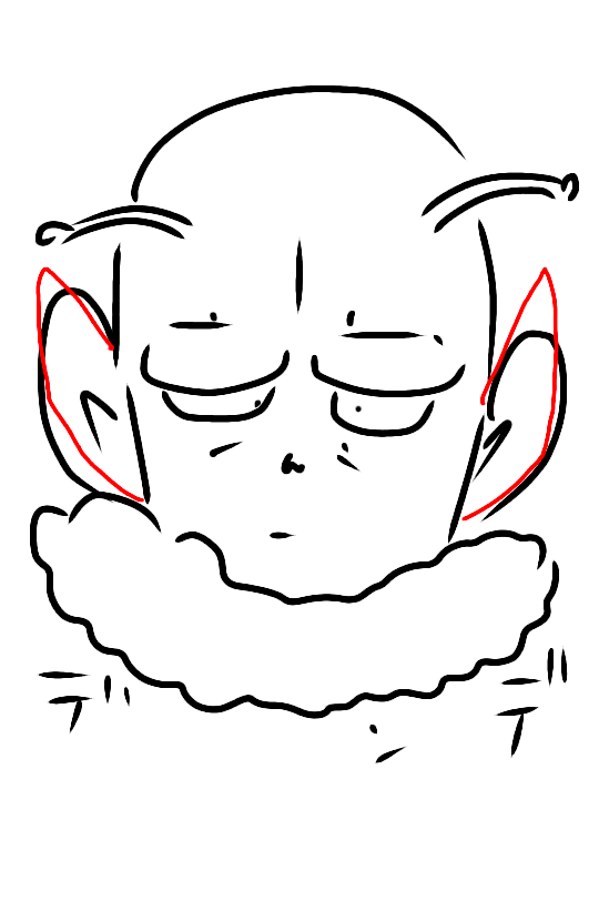 絵の上手い人に自分の絵に赤ペンいれて指導してもらうトピ     
