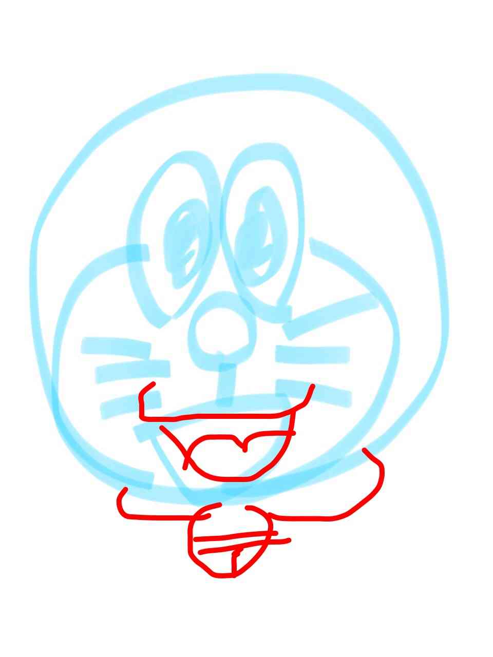 絵の上手い人に自分の絵に赤ペンいれて指導してもらうトピ     