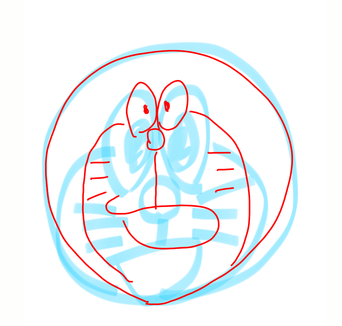 絵の上手い人に自分の絵に赤ペンいれて指導してもらうトピ     