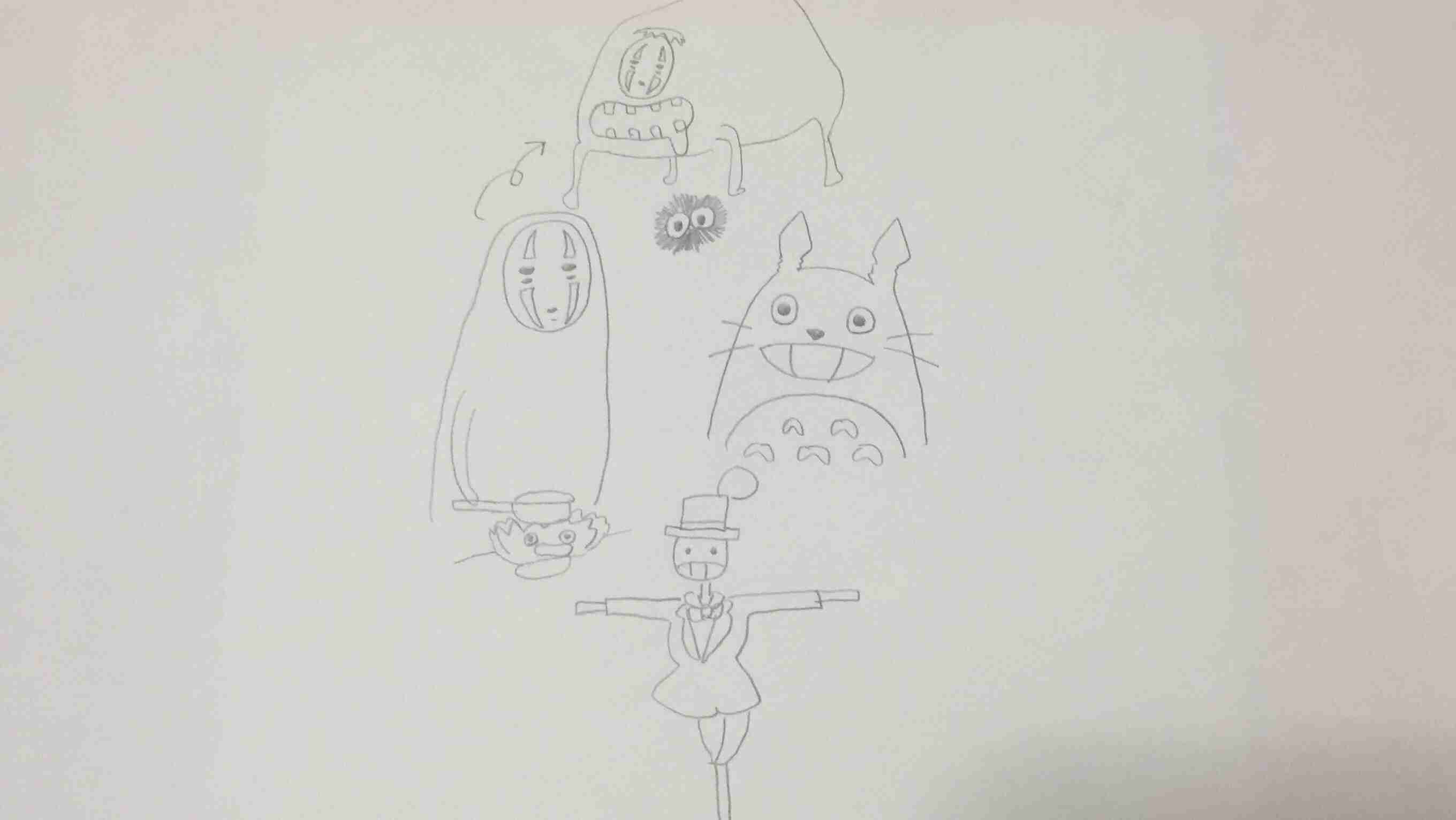 ジブリのキャラクターを記憶だけで描くトピ