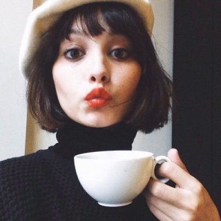 ベレー帽のコーデ