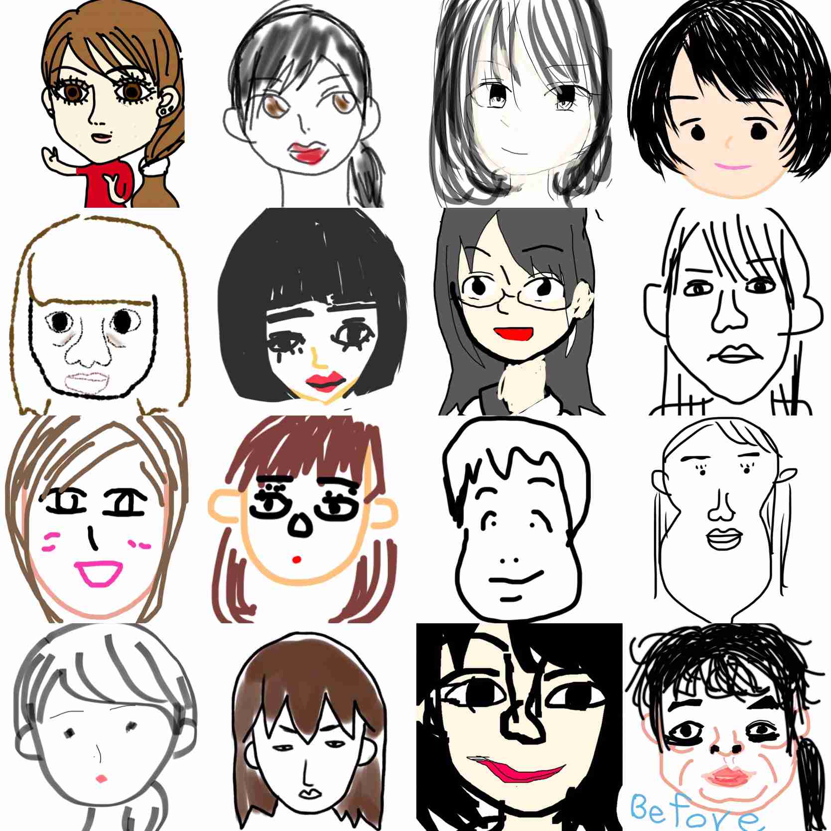 理想の結婚相手を絵と文で描いてみるトピ