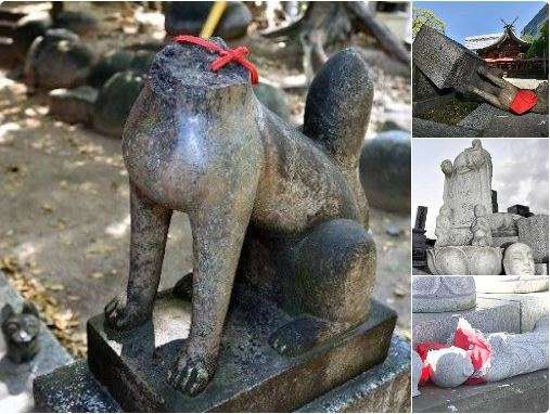 韓国籍の男が稲荷神社でキツネ像壊す…100体近くの被害届とも関連調査へ