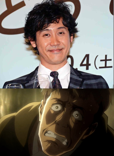 アニメキャラを男性有名人に当てはめてみるトピ