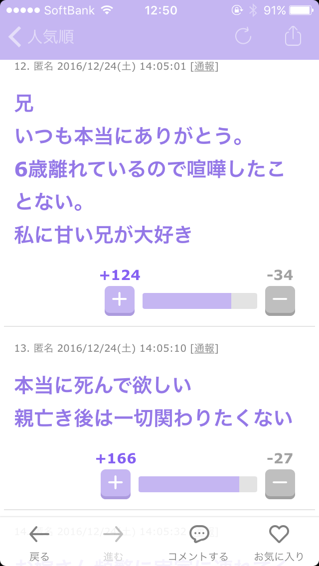 兄か弟がいる人、何か彼らに言いたいことありますか?