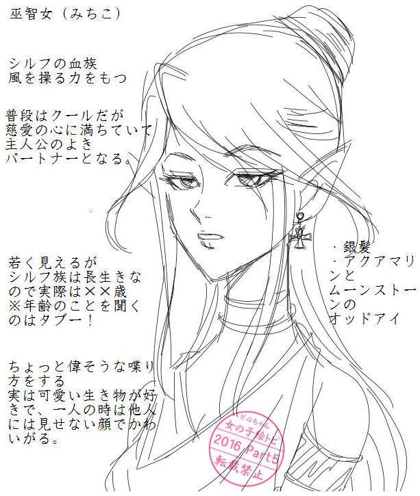 女の子の絵を描くトピ Part5