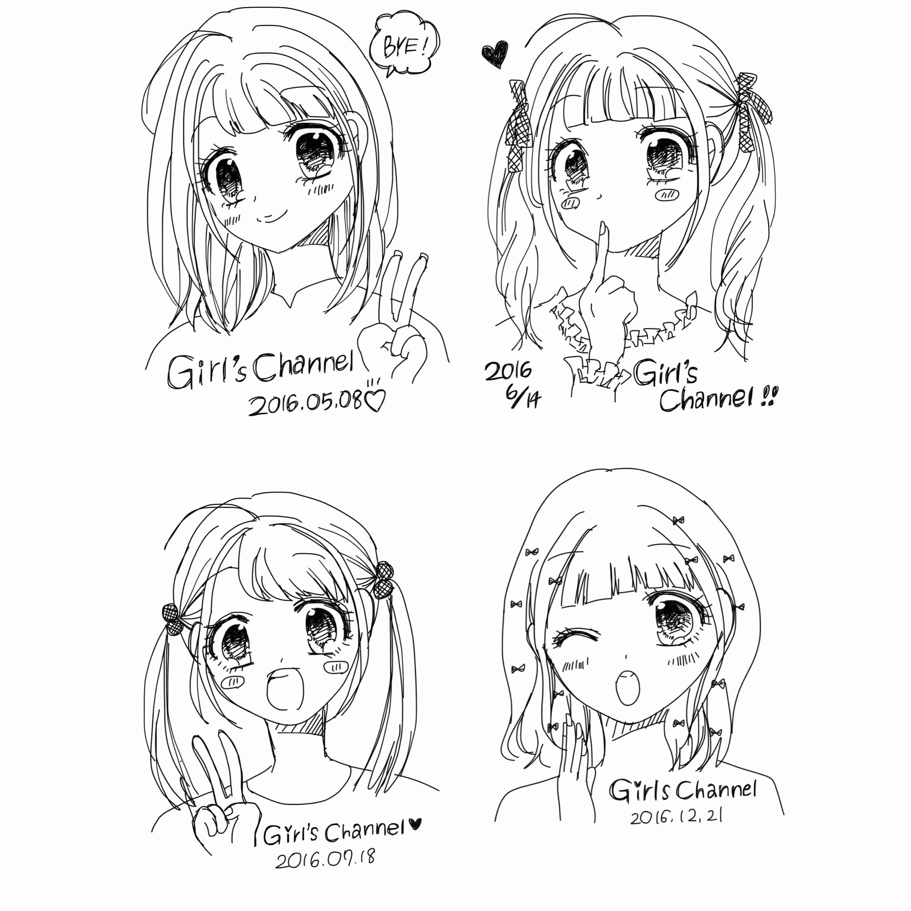 女の子の絵を描くトピ Part5