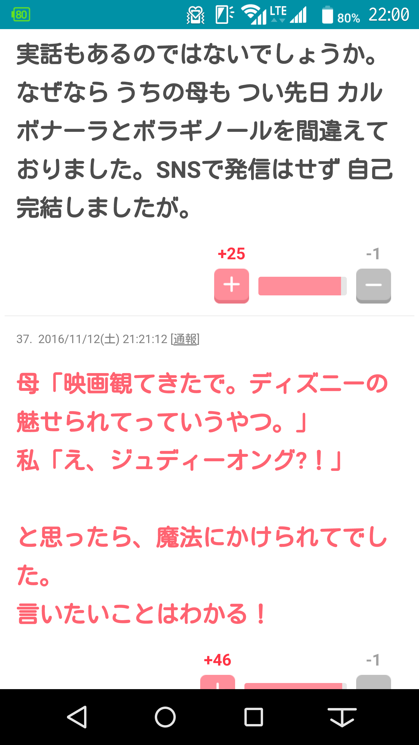 じわじわ来るガルちゃんの投稿