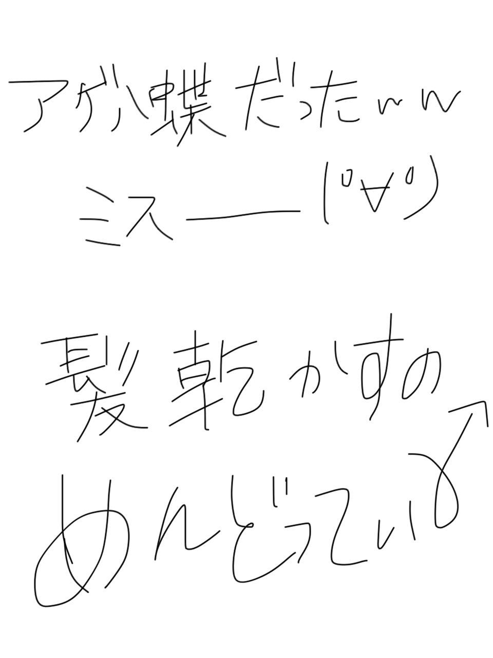 筆談で土曜の夜を静かに楽しく過ごすトピ