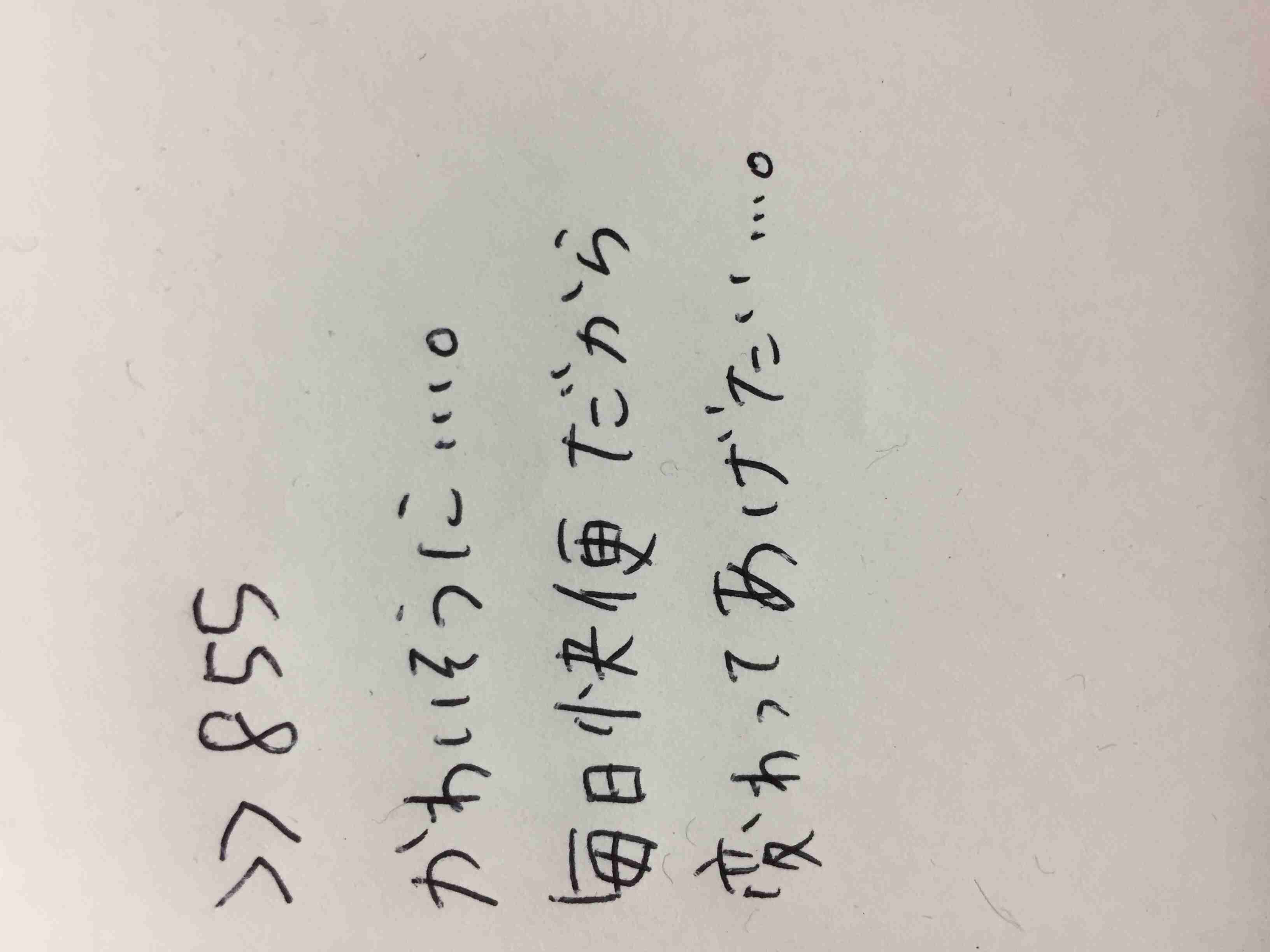 筆談で土曜の夜を静かに楽しく過ごすトピ