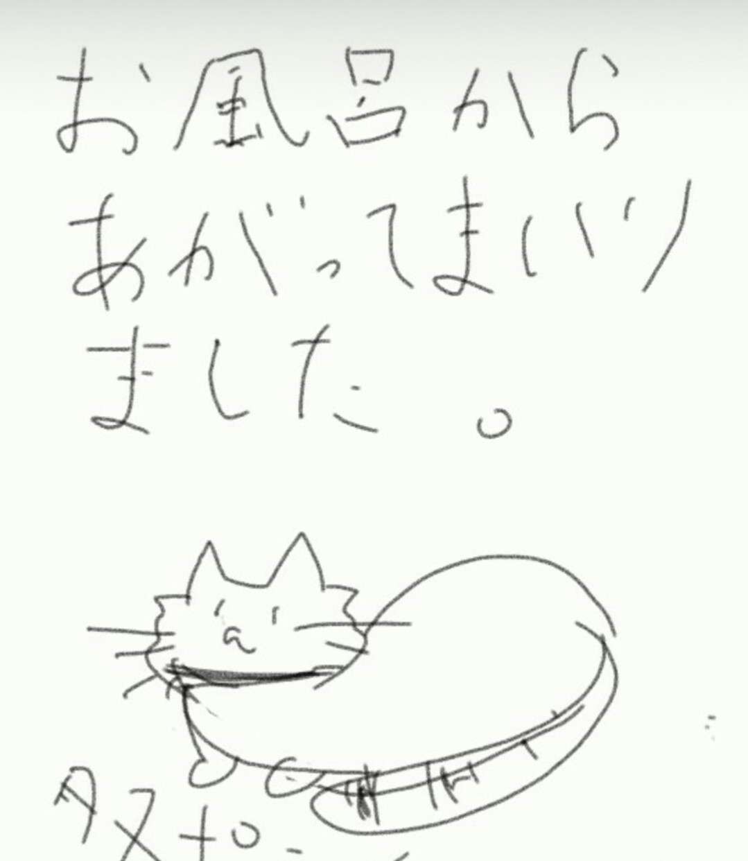 筆談で土曜の夜を静かに楽しく過ごすトピ